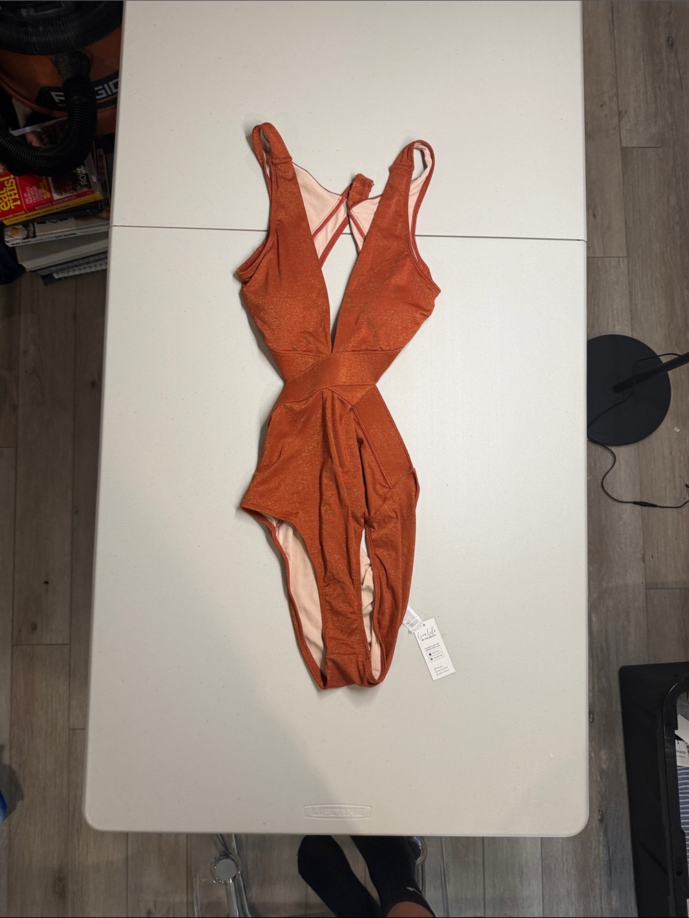 Cupshe Rust Orange One-Piece Swimsuit
